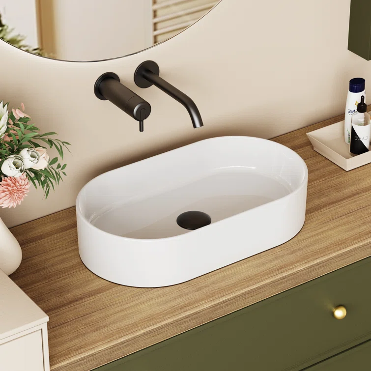 Modern Pill Shaped Basin Sleek Design By Claya Bathware Modern pill shaped basin sleek design by claya bathware