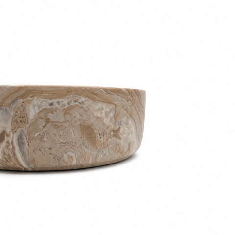 Marvane-40-M Above Counter Basin – Matte Stone Marble Look