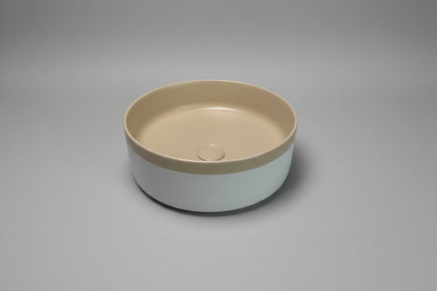 Colour Plus-37 Round Above-Counter Basin – Peach Fuzz