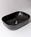 Fusion 46 Matte Black Carrara Basin – Marble Look Above Counter