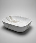 Fusion-46 Above-Counter Basin – Matte White Carrara