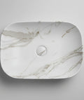 Fusion-46 Matte White Carrara top view