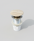 Marvane Pop-up waste 32 mm Non-over Flow with Gloss Carrara Ceramic Cap