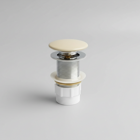 Peach Fuzz Pop-up waste 32 mm Non-over Flow with Matte Ceramic Cap