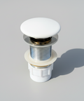 Pop-up waste 32 mm Non-over Flow with Gloss white Ceramic Cap 