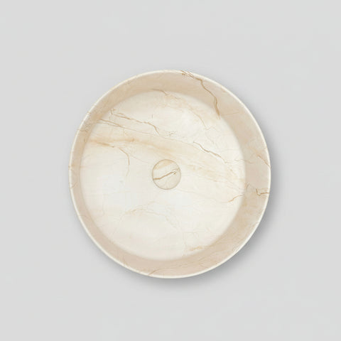 Serra-40 Above Counter Ceramic Basin Matte Stone Marble look