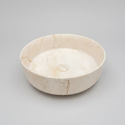 Serra-40 Above Counter Ceramic Basin Matte Stone Marble look